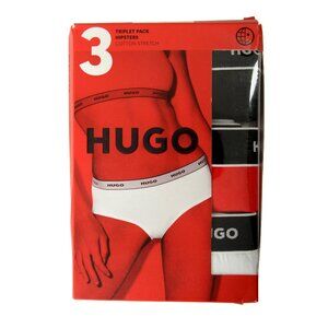 Hugo Boss Women's Triplet Hipster Stripe 3Pack Stretch Hipsters US 2XL IT 48